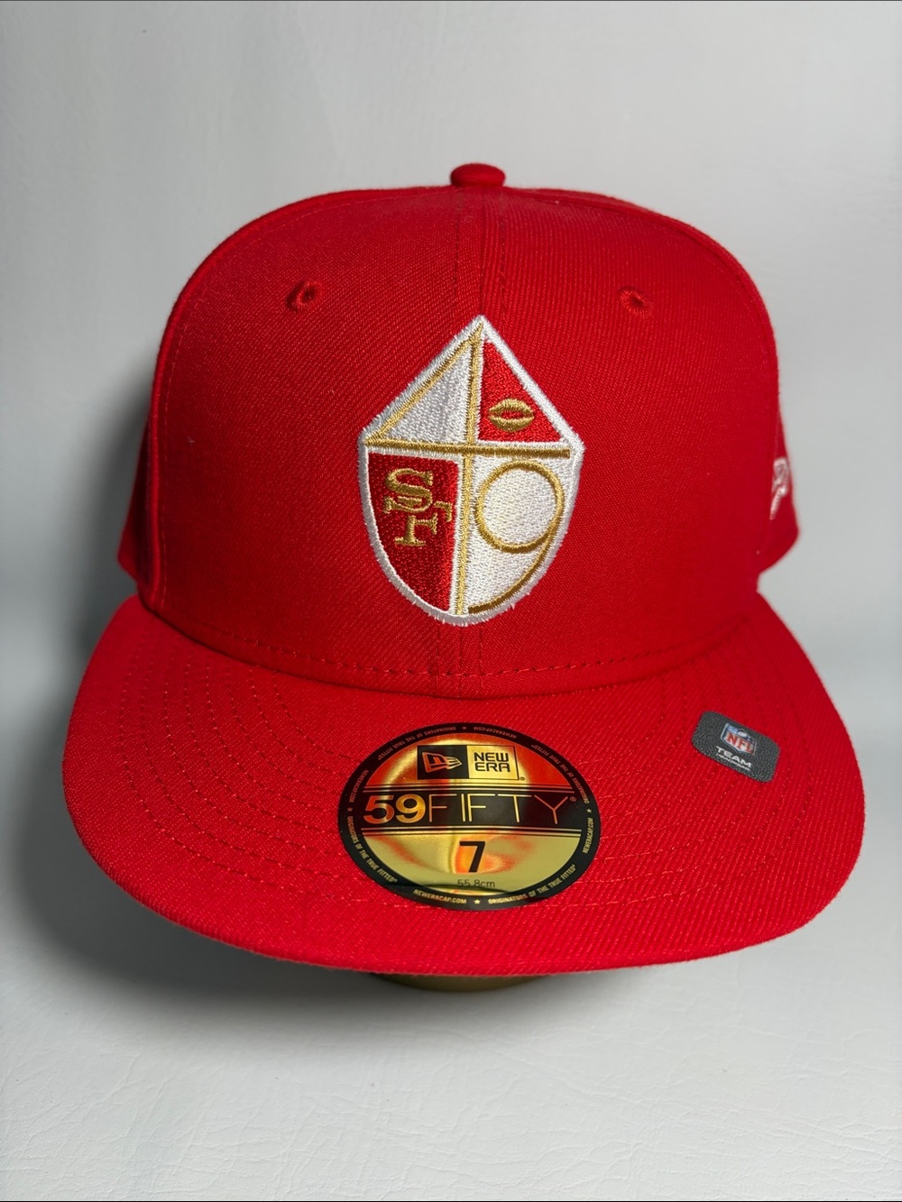 New Era San Francisco 49ers NFL Omaha Throwback Logo 7 Fitted Hat 59FIFTY NEW